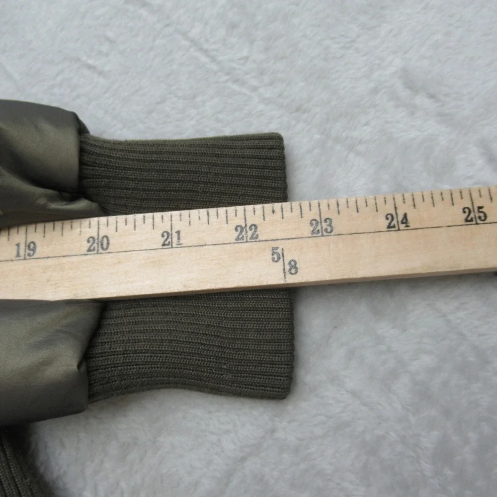The North Face Down Jacket Womens Medium Green 600 Insulated Quilted Puff THICK - Picture 13 of 14